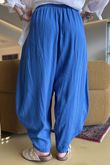 Noa Linen Blend Sia Barrel Trouser Soft Cobalt
